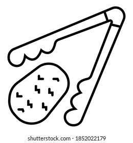 Vector hand drawn potato outline doodle icon