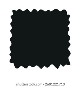 Vector hand drawn ravioli silhouette isolated on white background