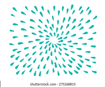 Vector hand drawn rays of sunshine