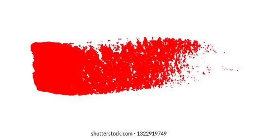 Vector hand drawn red grunge brush stroke. Creative Design Element for frame, logo, banner, wallpaper
