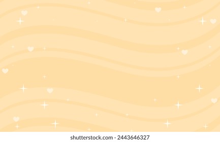 Vector hand drawn red stripes and hearts background.