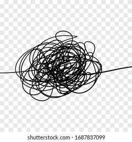 Vector of hand drawn scrawl sketch. Chaos pattern