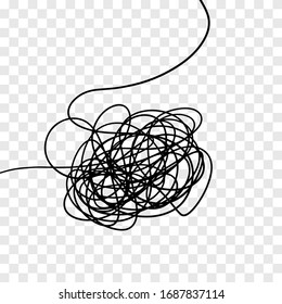 Vector of hand drawn scrawl sketch. Chaos pattern