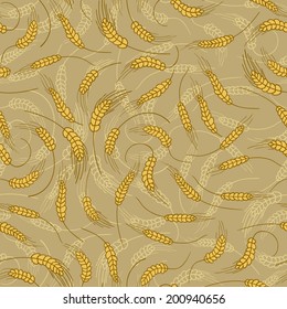 Vector hand drawn seamless country pattern.