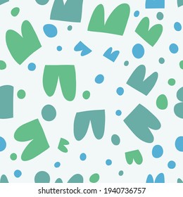 Vector hand drawn seamless pattern cute design.