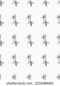 Vector hand drawn seamless pattern with flowers. For design textiles, paper.