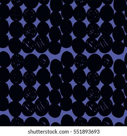 Vector hand drawn seamless pattern with brush stroke