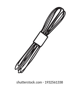 Vector hand drawn skein of thread  isolated on white background 