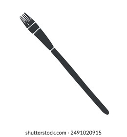 Vector hand drawn sketch doodle paint brush isolated on white background