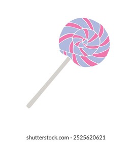 Vector hand drawn sketch doodle lollipop isolated on white background