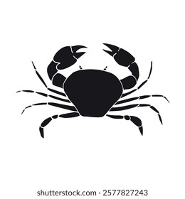 Vector hand drawn sketch doodle crab isolated on white background