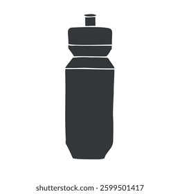 Vector hand drawn sketch doodle take away bottle isolated on white background