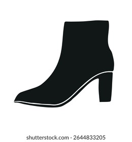 Vetor mão desenhada esboço doodle tornozelo bota isolado no fundo branco