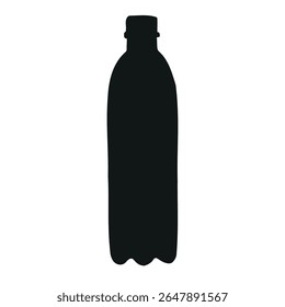 Vektor handgezeichnete Skizze Doodle Flasche Wasser Silhouette einzeln auf weißem Hintergrund
