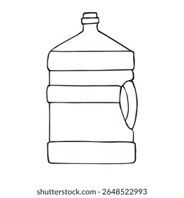 Vector hand drawn sketch doodle outline water cooler isolated on white background
