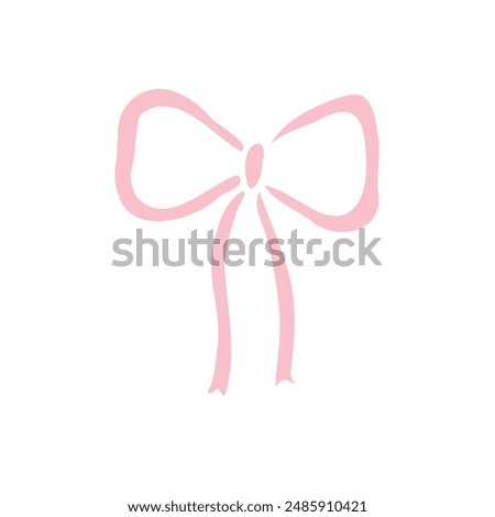 Vector hand drawn sketch doodle bow tie isolated on white background