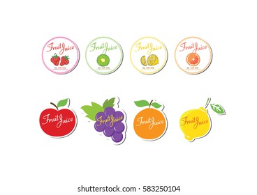 Vector - Vector hand drawn sketch fruits banners set. Eco foods.Vector illustration. Apple, grape, kiwi, orange ,lemon, strawberry