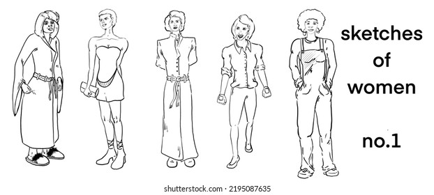 Vector hand drawn sketch