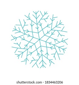 Vektorhandgezeichnete Schneeflocken. Originelles Design, Winterschnee Flitter Doodles. Weihnachtshintergrund