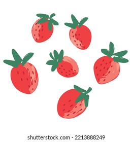 Vector hand drawn strawberry illustration