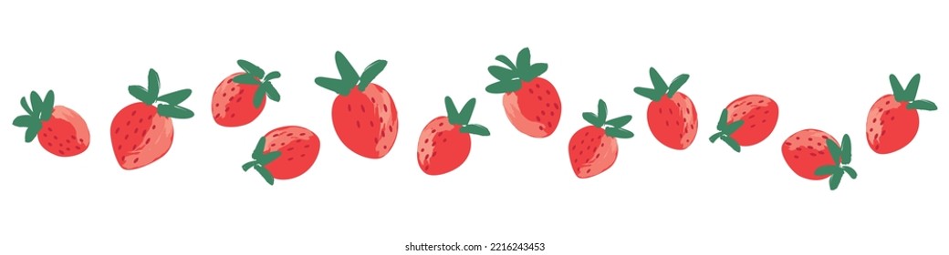 Vector hand drawn strawberry illustration