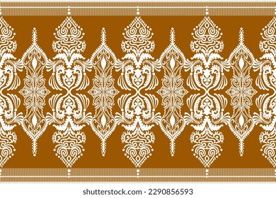 Vector  hand drawn style, Ethnic seamless pattern, African style, Abstract vector, Chevron embroidery, Paisley embroidery, Navajo geometric pattern, Aztec and tribal motifs, Design for printing.