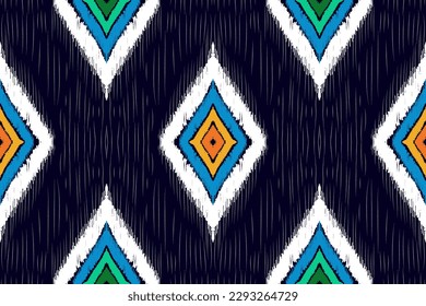 Vector  hand drawn style, Ethnic ikat seamless pattern, African style, Abstract vector, Chevron embroidery, Paisley embroidery, Navajo geometric pattern, Aztec and tribal motifs, aboriginal.