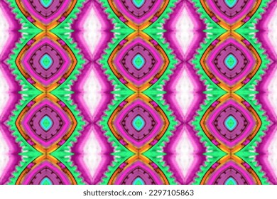 Vector hand drawn style, Ethnic ikat seamless pattern, African style, Abstract, Chevron embroidery, Paisley embroidery, Navajo geometric pattern, Aztec and tribal motifs, aboriginal, Blur color style.