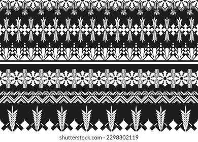 Estilo dibujado a mano vectorial, Patrón ininterrumpido de ikat étnico, estilo africano, vector abstracto, bordado de Chevron, bordado de Paisley, patrón geométrico navajo, motivos aztecos y tribales, aborígenes.
