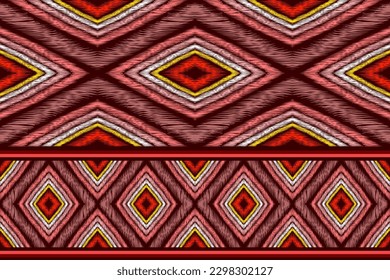 Vector  hand drawn style, Ethnic ikat seamless pattern, African style, Abstract vector, Chevron embroidery, Paisley embroidery, Navajo geometric pattern, Aztec and tribal motifs, aboriginal.