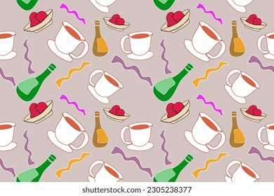 Vector hand drawn style, Ethnic ikat seamless pattern, African style, Abstract vector, Chevron embroidery, Paisley embroidery, Navajo geometric pattern, Aztec and tribal motifs, aboriginal.