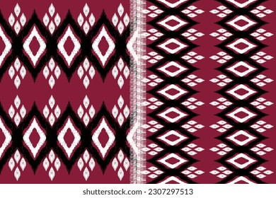 Vector hand drawn style, Ethnic ikat seamless pattern, African style, Abstract vector, Chevron embroidery, Paisley embroidery, Navajo geometric pattern, Aztec and tribal motifs, aboriginal.