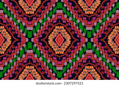Vektor handgezeichnet Stil, Ethnische ikat nahtlose Muster, afrikanischer Stil, Abstrakte Vektorgrafik, Chevron Stickerei, Paisley Stickerei, geometrisches Muster Navajo, Aztec und Stammesmotive, aboriginal.