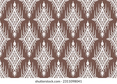 Vector hand drawn style, Ethnic ikat seamless pattern, African style, Abstract vector, Chevron embroidery, Paisley embroidery, Navajo geometric pattern, Aztec and tribal motifs, aboriginal.