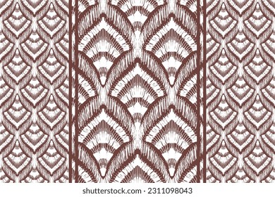 Vector hand drawn style, Ethnic ikat seamless pattern, African style, Abstract vector, Chevron embroidery, Paisley embroidery, Navajo geometric pattern, Aztec and tribal motifs, aboriginal.