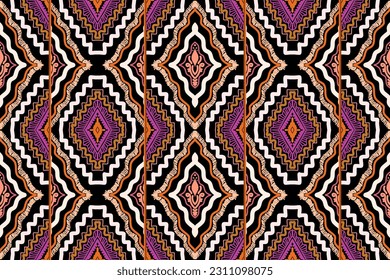 Vector hand drawn style, Ethnic ikat seamless pattern, African style, Abstract vector, Chevron embroidery, Paisley embroidery, Navajo geometric pattern, Aztec and tribal motifs, aboriginal.