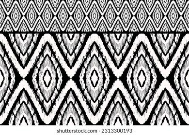Vector hand drawn style, Ethnic ikat seamless pattern, African style, Abstract vector, Chevron embroidery, Paisley embroidery, Navajo geometric pattern, Aztec and tribal motifs, aboriginal.