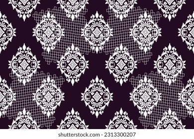 Vector hand drawn style, Ethnic ikat seamless pattern, African style, Abstract vector, Chevron embroidery, Paisley embroidery, Navajo geometric pattern, Aztec and tribal motifs, aboriginal.