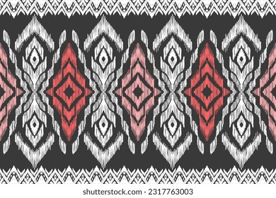 Vector hand drawn style, Ethnic ikat seamless pattern, African style, Abstract vector, Chevron embroidery, Paisley embroidery, Navajo geometric pattern, Aztec and tribal motifs, aboriginal.