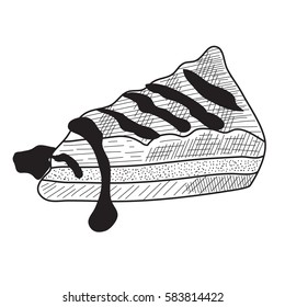 vector hand drawn sweet cupcake, brunch and swirl. Hand drawn elements for cafe and restaurant menu design. Sketch