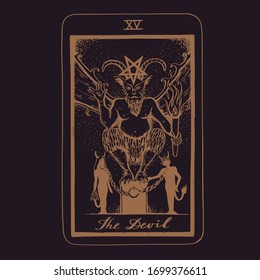 Vector hand drawn Tarot card deck.  Major arcana Justice.  Engraved vintage style. Occult, spiritual and alchemy symbolism
