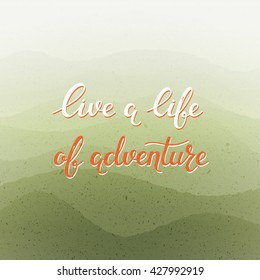 vector hand drawn text background with motivation phrase