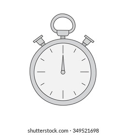 Vector hand drawn timer. Creative concept sketch