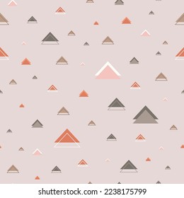 Vektor-handgezeichnete Dreiecksmuster-Hintergrund für Papierwaren