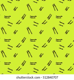 Vector Hand Drawn Tribal green Pattern.Trendy Abstract signs With Geometric lines And Aztec Decor Elements For Banners, Wallpaper, Posters, Web And Phone Case.
