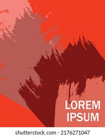 Plantilla de tarjeta universal dibujada a mano del vector. Diseño para volantes, carteles, afiches, invitaciones, folletos. Plantilla artística creativa. Resumen Estilo moderno