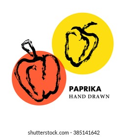 Vector hand drawn vegetables sketch. Artistic and flat food illustration. Good for magazine, book or article illustration, graphic print design.