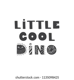 Vector hand drawn vintage illustration with dinosaur hand-lettering. This illustration can be used as a print on t-shirts and bags, stationary or as a poster.