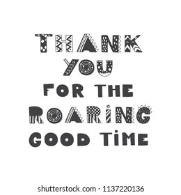 Vector hand drawn vintage illustration with dinosaur hand-lettering. This illustration can be used as a print on t-shirts and bags, stationary or as a poster.