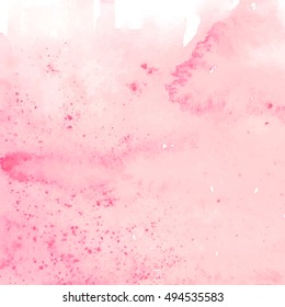 Vector hand drawn watercolor background. Colorful watercolor background for invitation, postcards, business cards and others. 